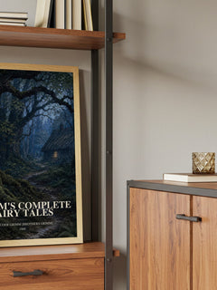 Grimm's Complete Fairy Tales book watercolour illustration paper finish options – matte satin gloss