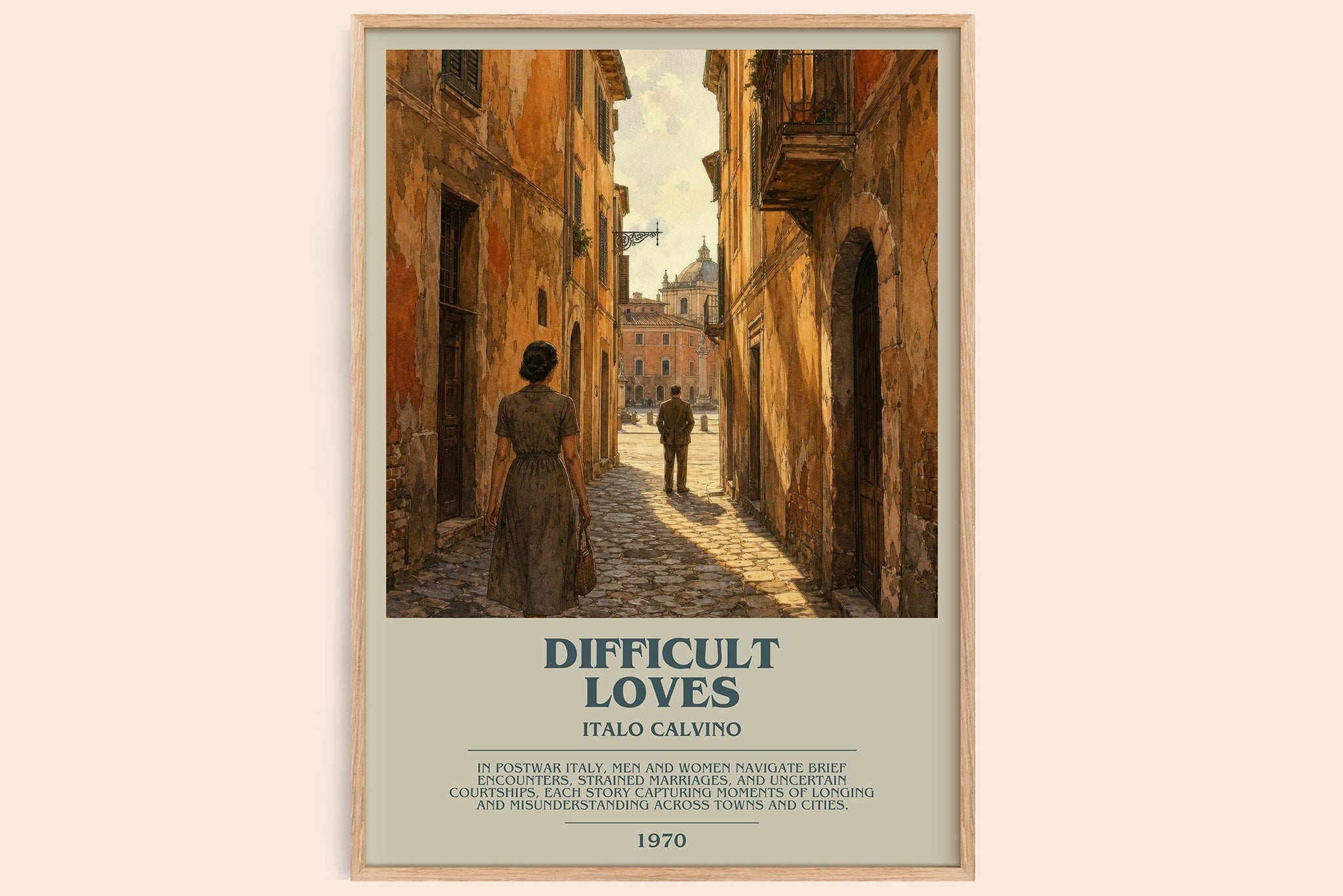 Difficult loves Bookish Wall Art by Italo Calvino