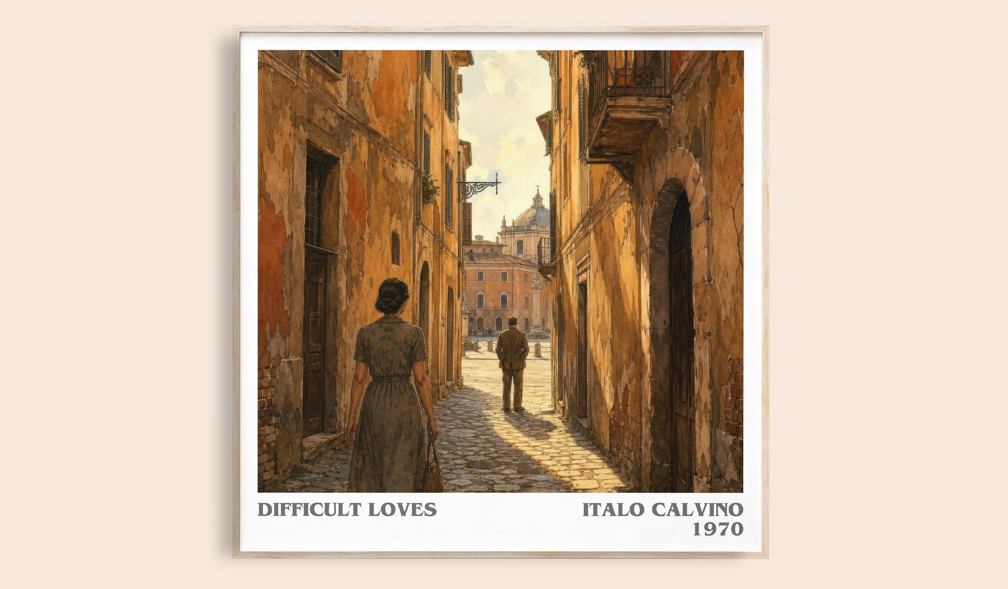 Difficult loves Literary Art Print by Italo Calvino