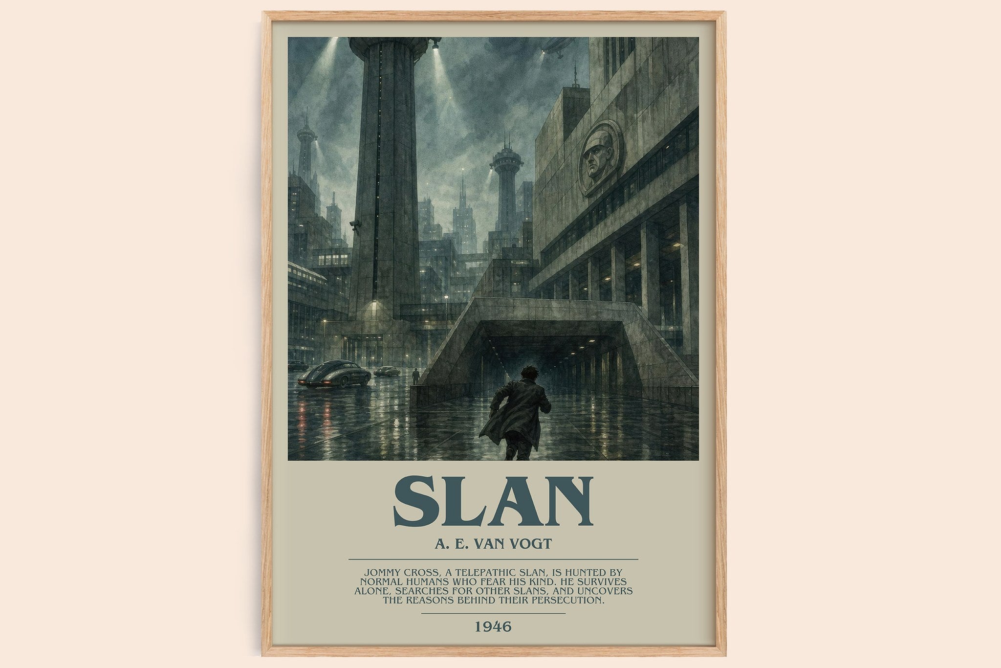 Slan Bookish Wall Art by A. E. van Vogt