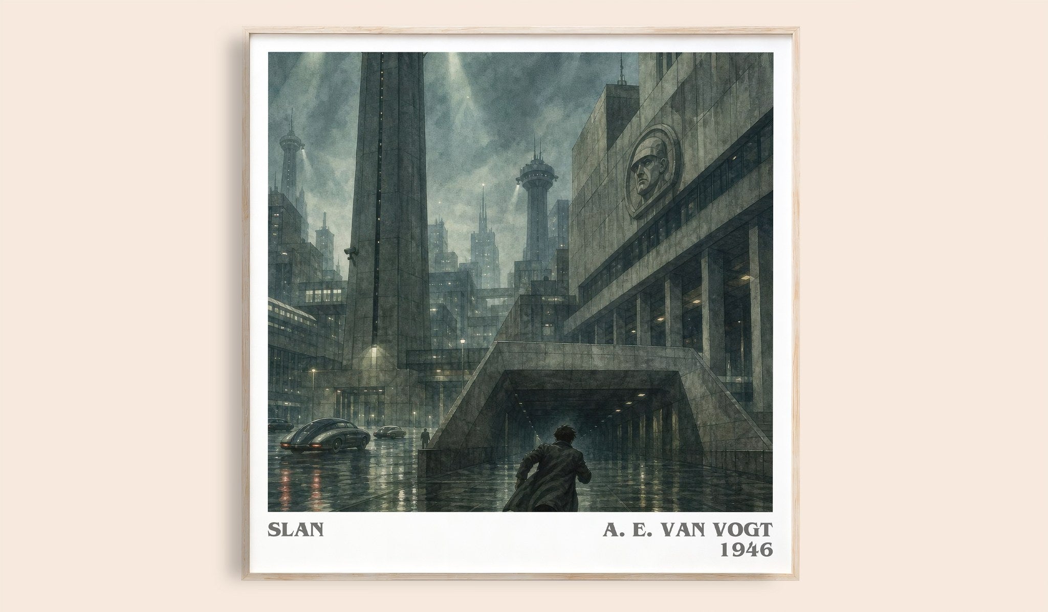 Slan Literary Art Print by A. E. van Vogt
