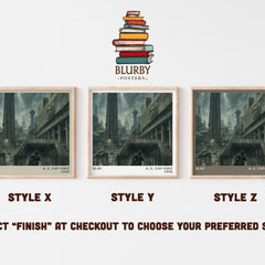 Slan literary print in frame leaning in hallway – sci fi wall art