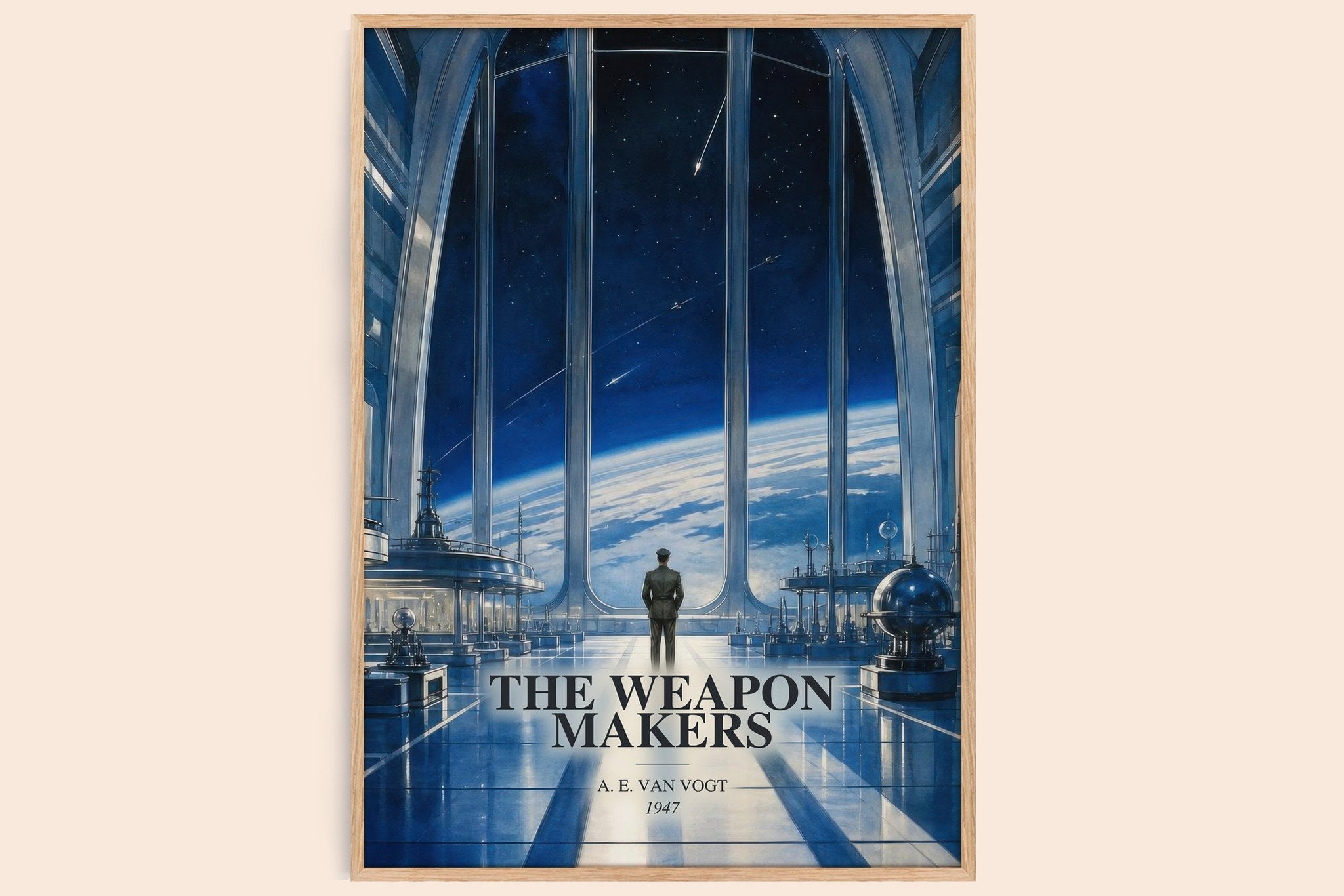 The Weapon Makers Book Watercolour Illustration by A. E. van Vogt