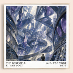The Best of A. E. van Vogt literary book poster by A. E. van Vogt – framed literary art print