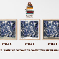 The Best of A. E. van Vogt literary print in frame leaning in hallway – sci fi wall art
