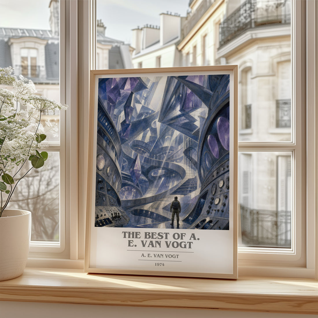 The Best of A. E. van Vogt book cover poster colour and style options – A. E. van Vogt book art