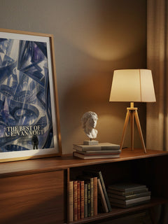 The Best of A. E. van Vogt watercolour print on bookshelf – A. E. van Vogt fan gift