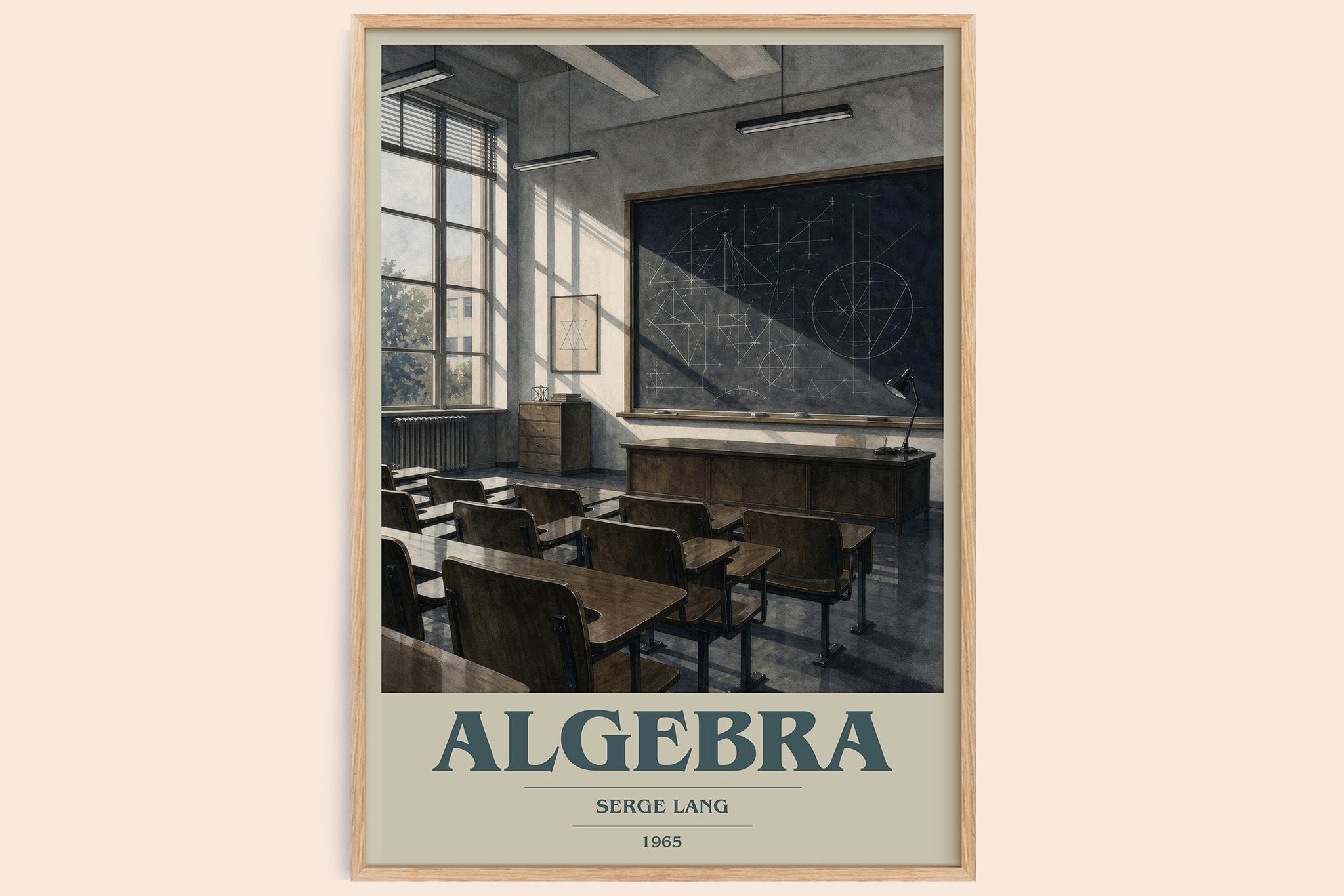 Algebra Book Cover Poster by Serge Lang