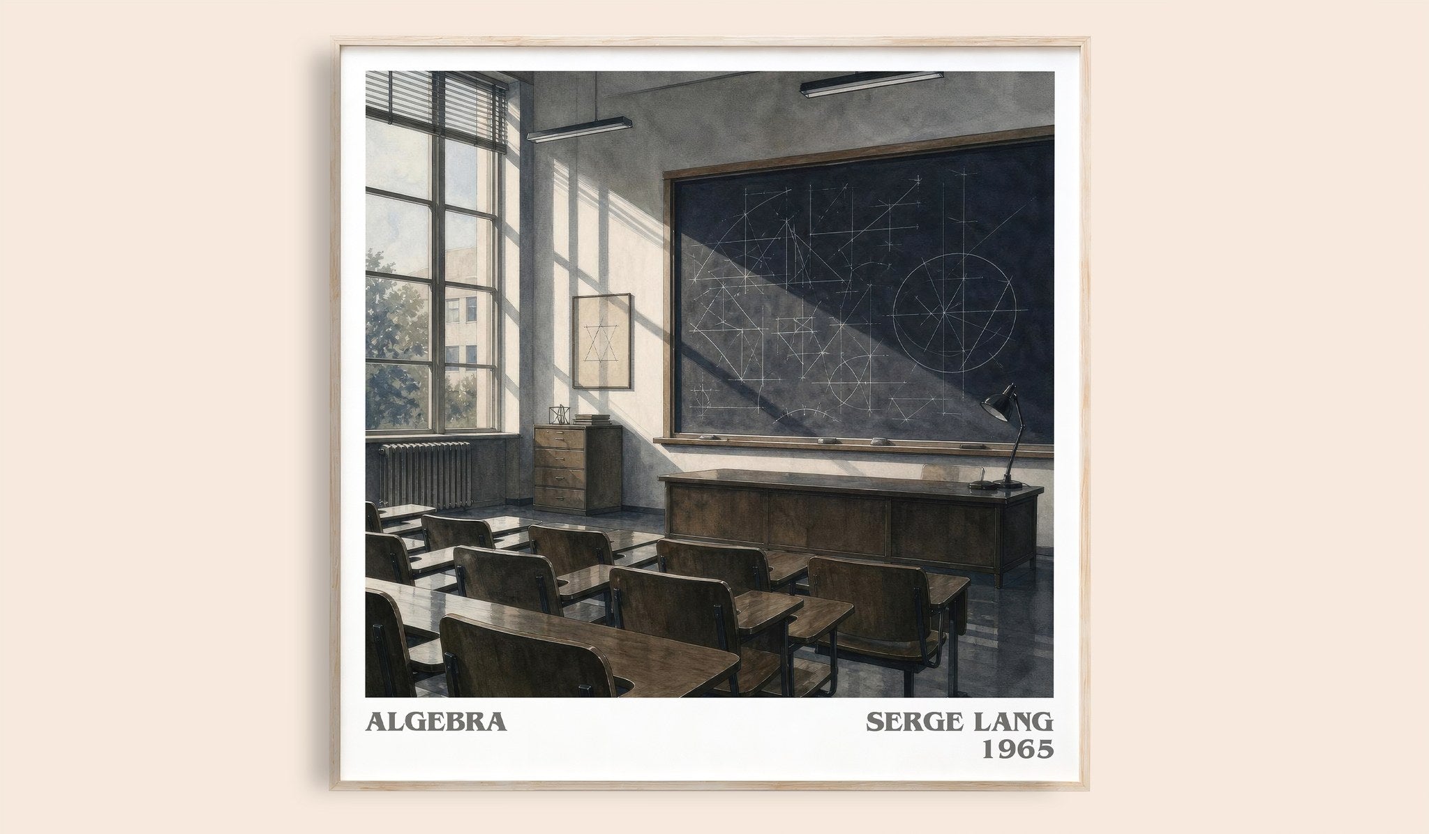 Algebra Literary Art Print by Serge Lang