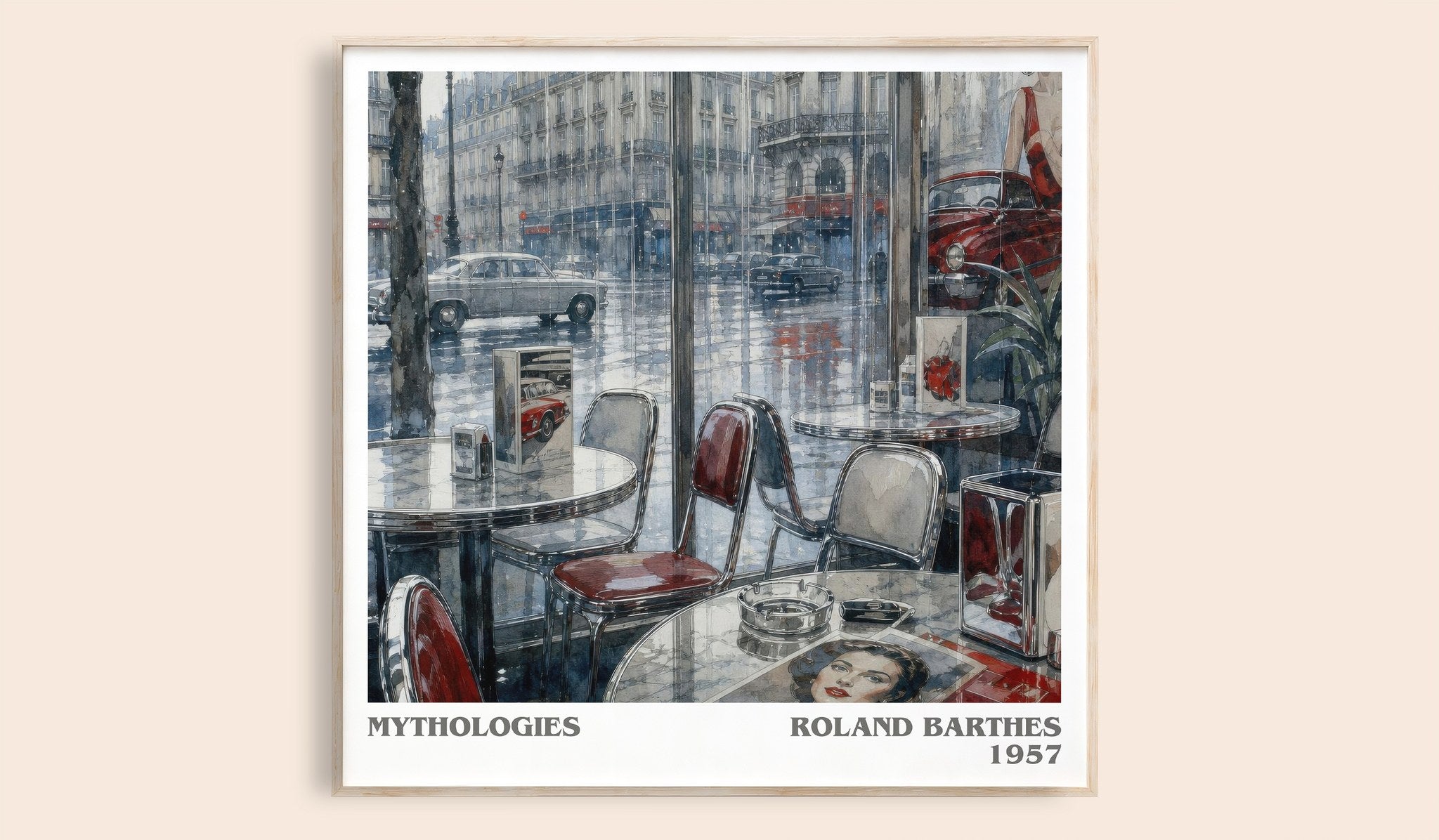 Mythologies Literary Art Print by Roland Barthes