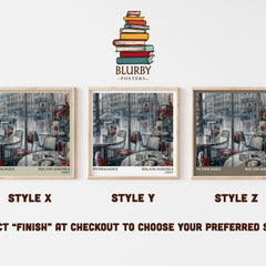 Mythologies literary print in frame leaning in hallway – philosophy wall art
