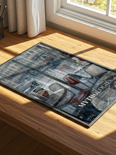 Mythologies watercolour book poster framed on wall – philosophy wall art