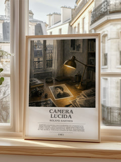 Camera Lucida bookish poster colour and style options – Roland Barthes book art