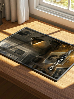 Camera Lucida watercolour book poster framed on wall – philosophy wall art