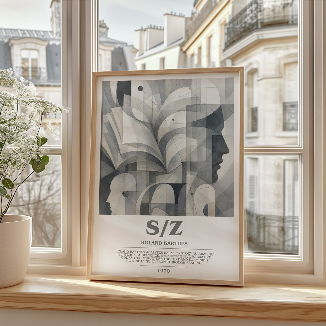 S/Z bookish poster colour and style options – Roland Barthes book art