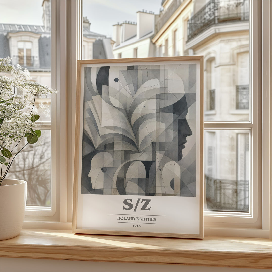 S/Z book cover poster colour and style options – Roland Barthes book art