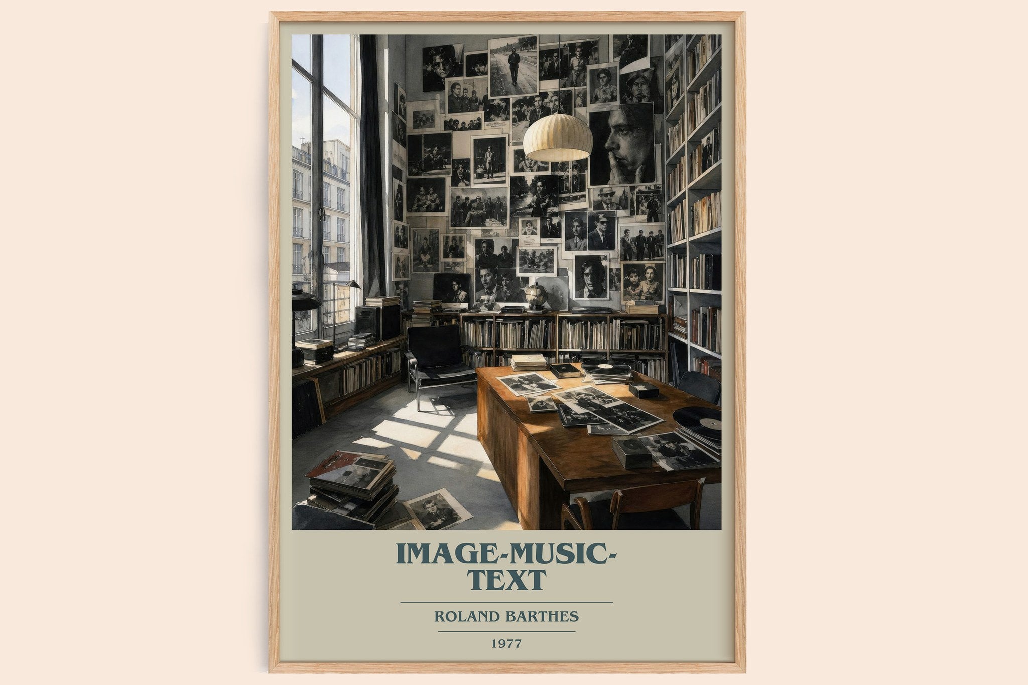 Image-Music-Text Book Cover Poster by Roland Barthes