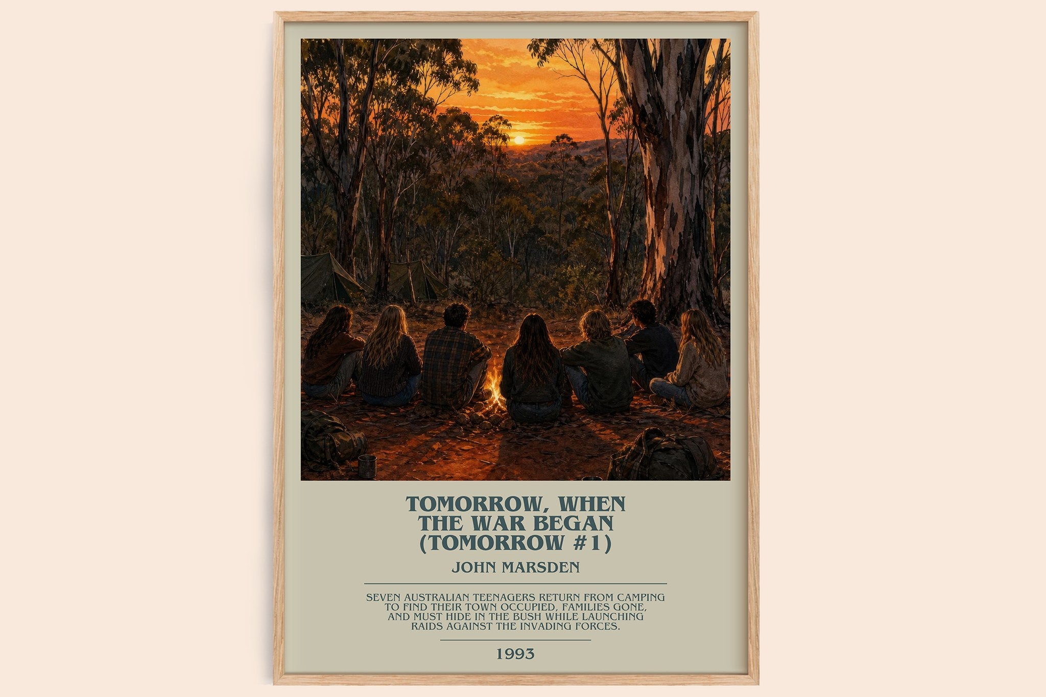 Tomorrow, when the war began (Tomorrow #1) Bookish Wall Art by John Marsden