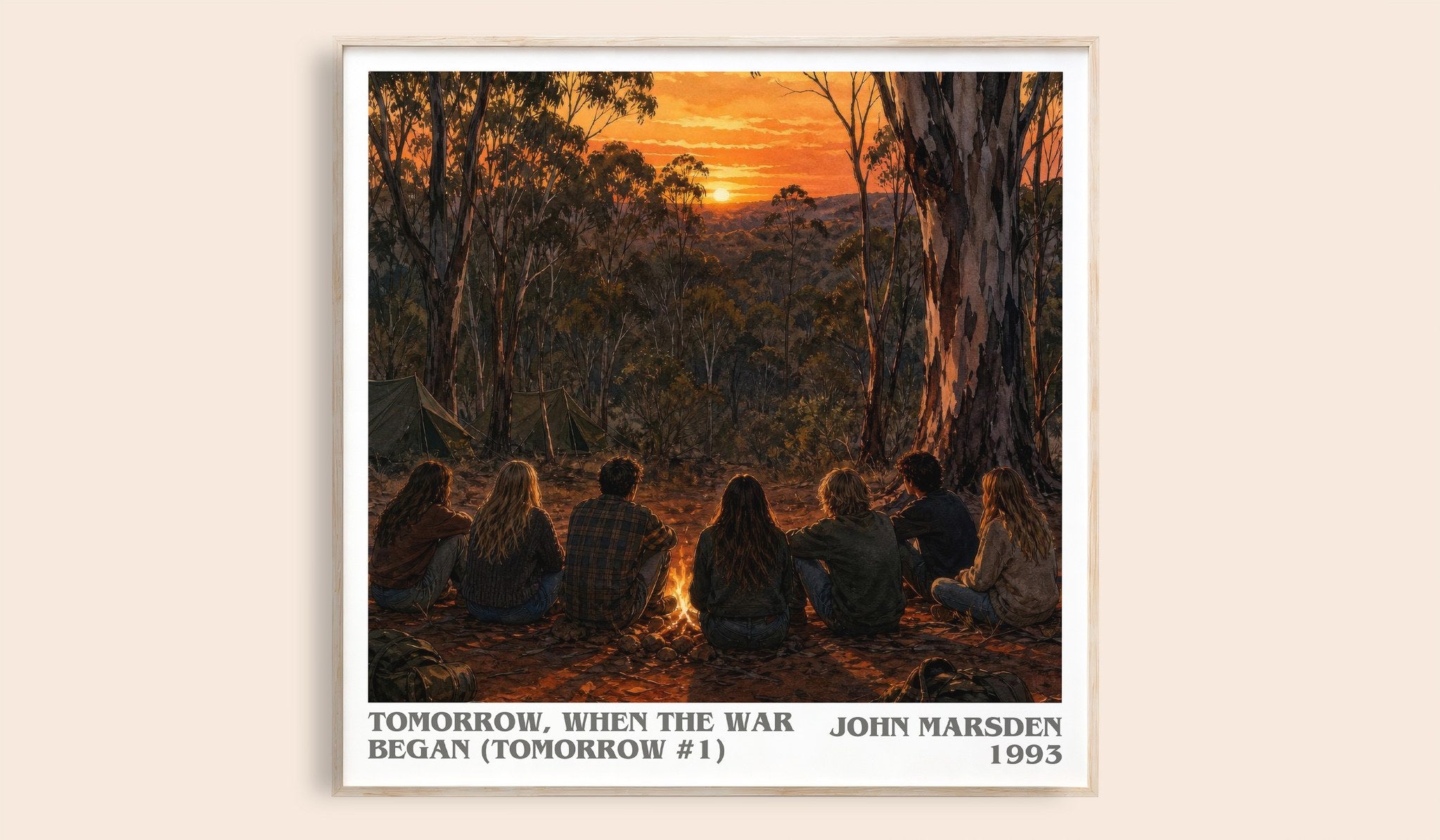Tomorrow, when the war began (Tomorrow #1) Literary Art Print by John Marsden