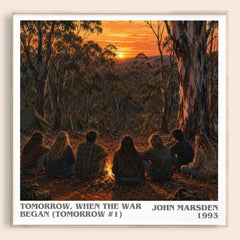 Tomorrow, when the war began (Tomorrow #1) literary book poster by John Marsden – framed literary art print