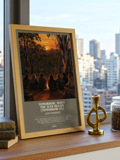 Tomorrow, when the war began (Tomorrow #1) bookish print framed by window – literary home decor