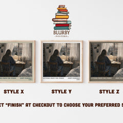 Letters from the inside literary print in frame leaning in hallway – young adult wall art