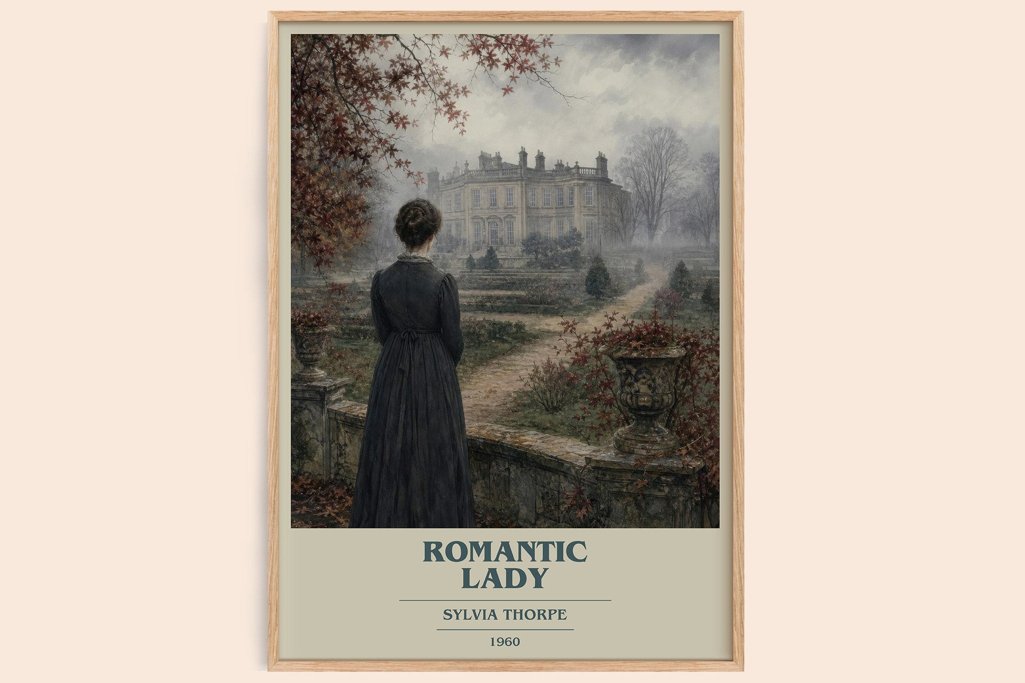 Romantic Lady Book Cover Poster by Sylvia Thorpe