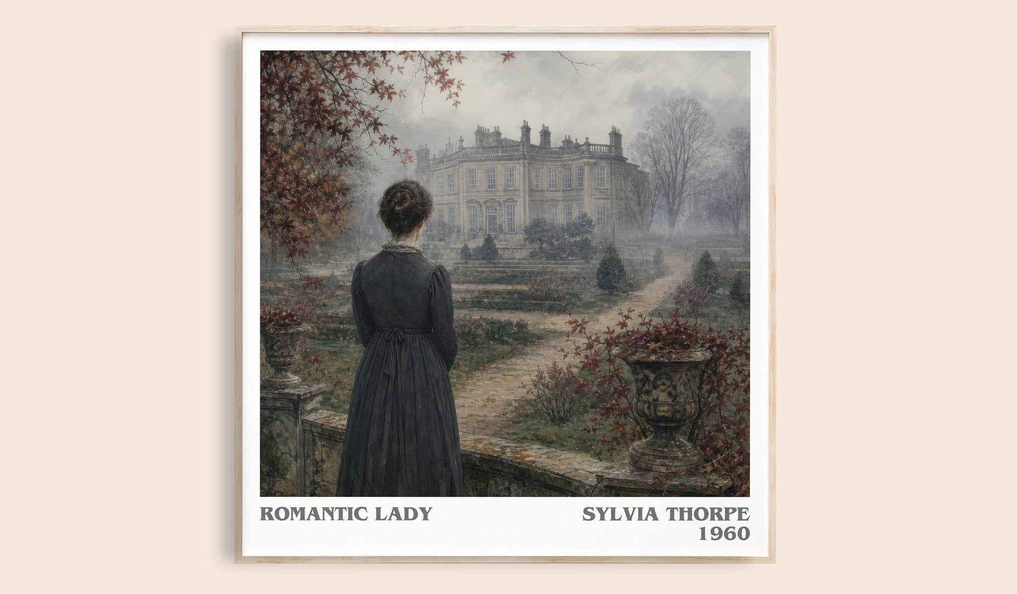 Romantic Lady Literary Art Print by Sylvia Thorpe