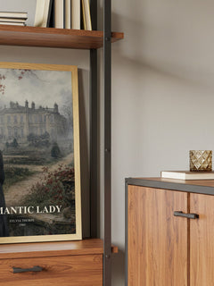Romantic Lady book watercolour illustration paper finish options – matte satin gloss