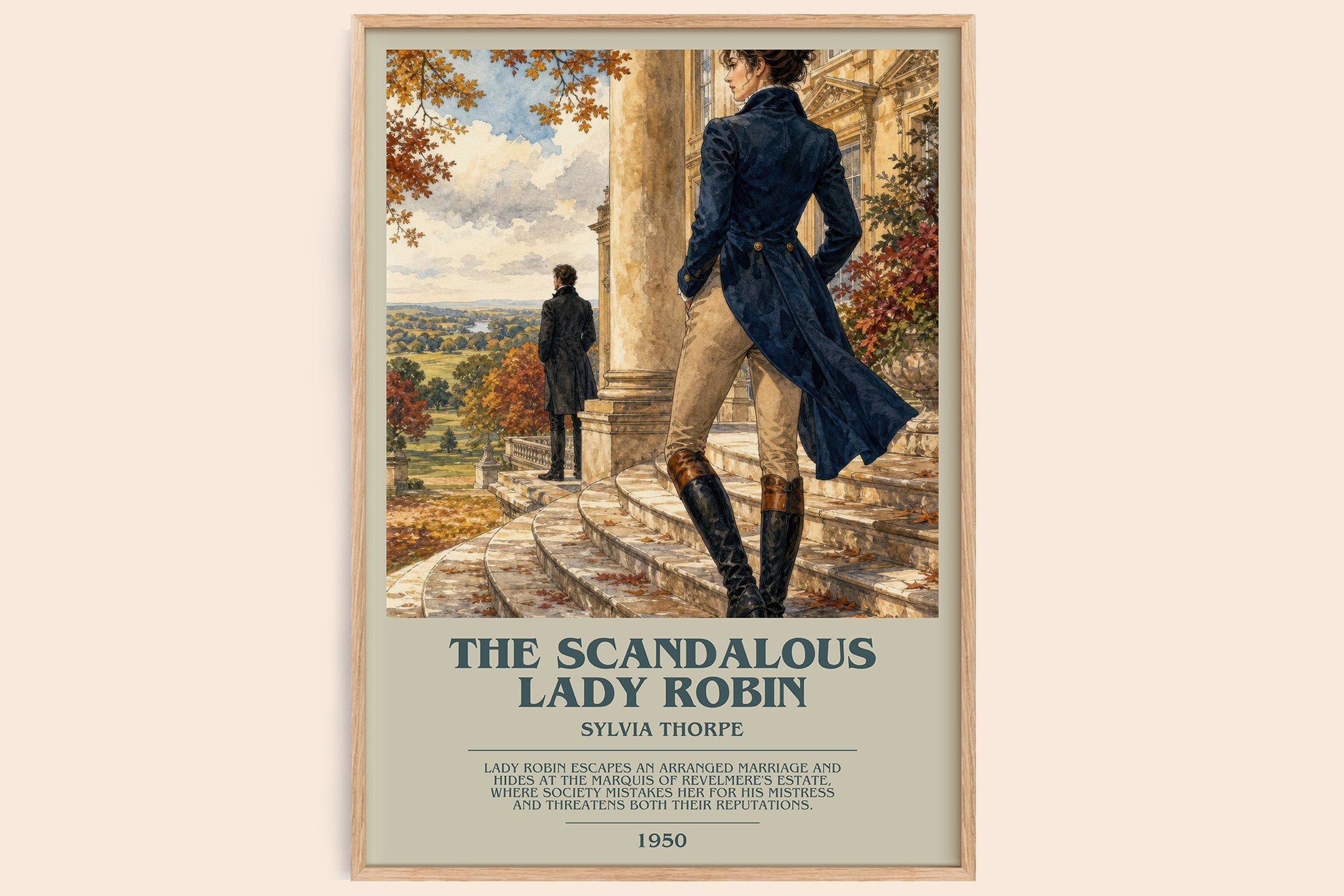 The Scandalous Lady Robin Bookish Wall Art by Sylvia Thorpe