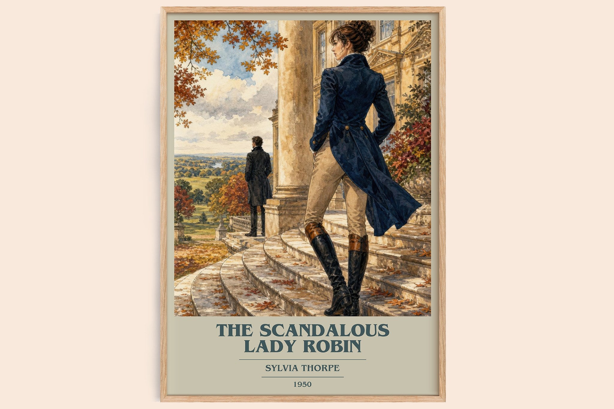 The Scandalous Lady Robin Book Cover Poster by Sylvia Thorpe