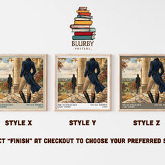 The Scandalous Lady Robin literary print in frame leaning in hallway – romance wall art