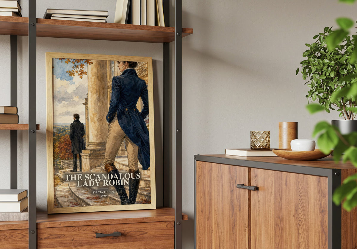 The Scandalous Lady Robin book watercolour illustration paper finish options – matte satin gloss