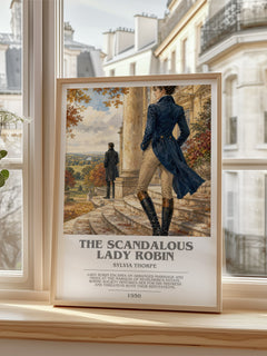 The Scandalous Lady Robin bookish poster colour and style options – Sylvia Thorpe book art