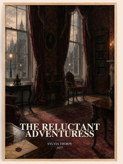 The Reluctant Adventuress watercolour book poster by Sylvia Thorpe – framed literary art print