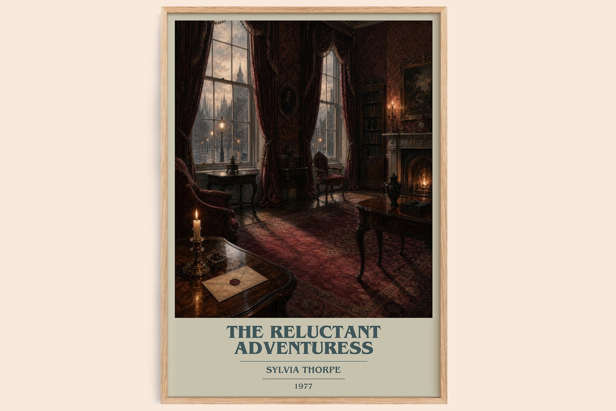 The Reluctant Adventuress Book Cover Poster by Sylvia Thorpe