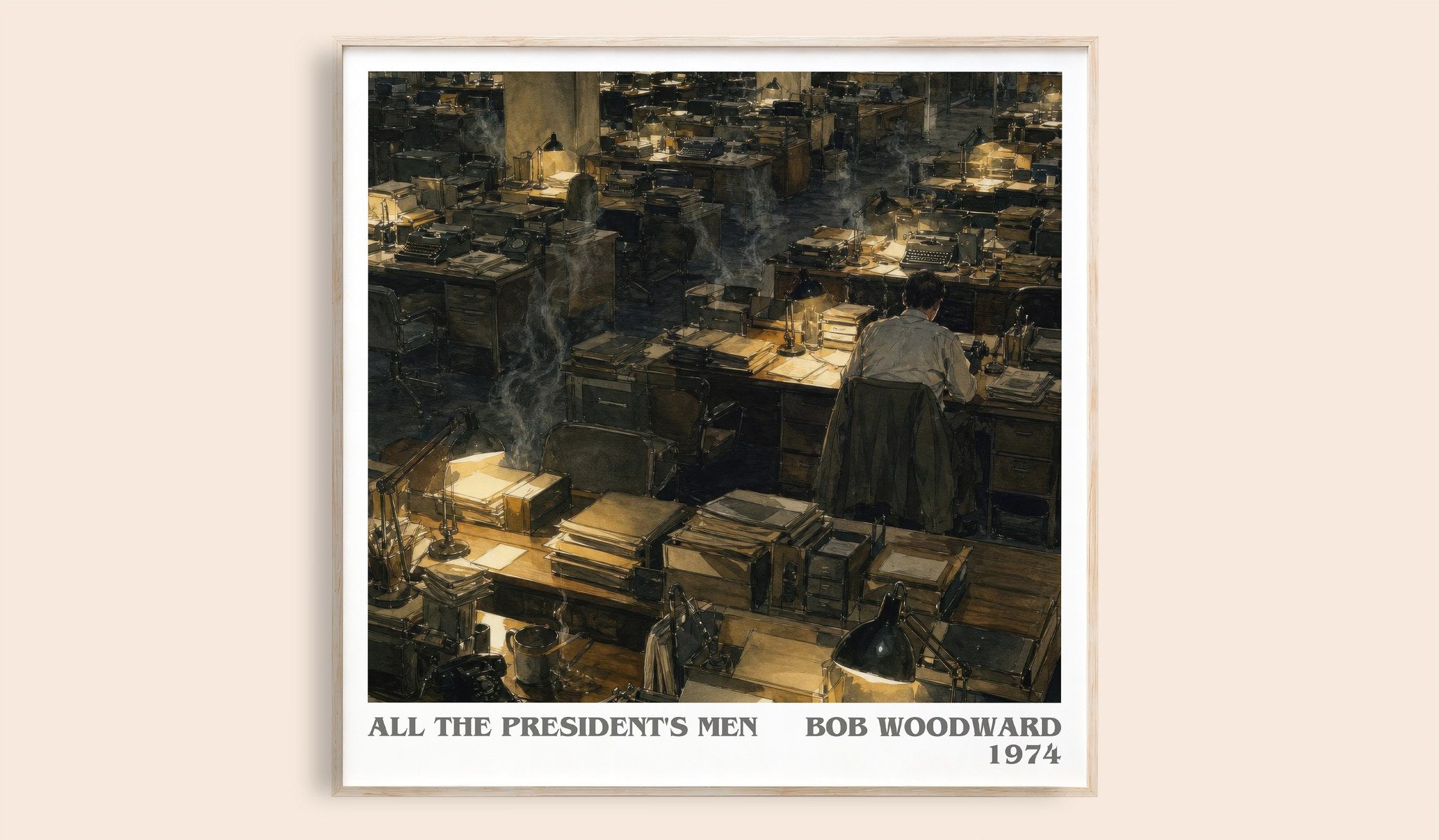 All the President's Men Literary Art Print by Bob Woodward