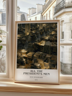 All the President's Men book cover poster colour and style options – Bob Woodward book art