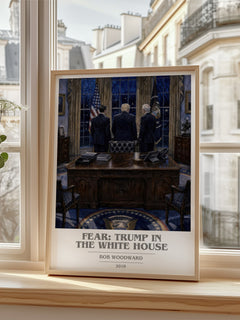 Fear: Trump in the White House book cover poster colour and style options – Bob Woodward book art