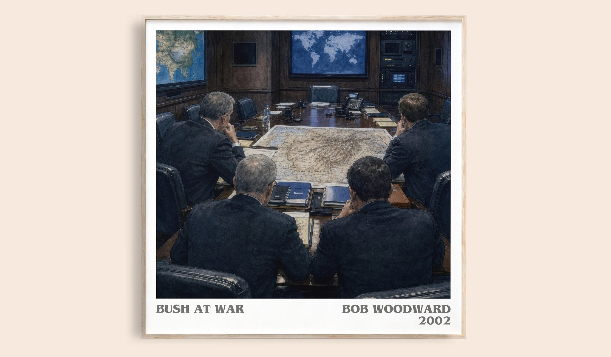 Bush at war Literary Art Print by Bob Woodward