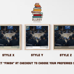 Bush at war literary print in frame leaning in hallway – non fiction wall art