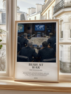 Bush at war bookish poster colour and style options – Bob Woodward book art