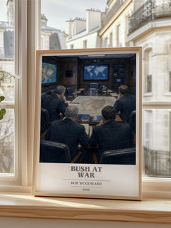 Bush at war book cover poster colour and style options – Bob Woodward book art
