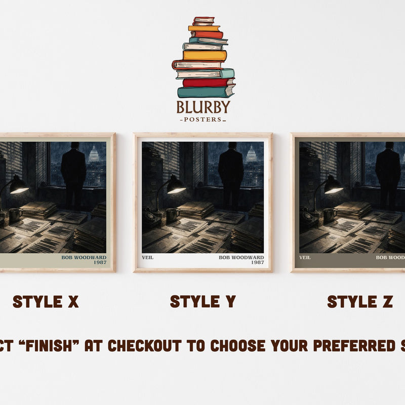 Veil literary print in frame leaning in hallway – non fiction wall art