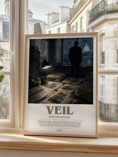 Veil bookish poster colour and style options – Bob Woodward book art