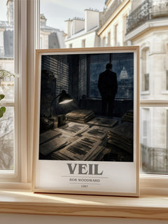 Veil book cover poster colour and style options – Bob Woodward book art