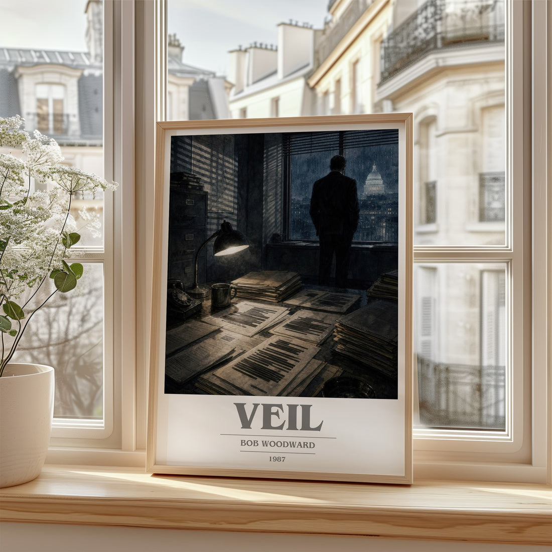 Veil book cover poster colour and style options – Bob Woodward book art