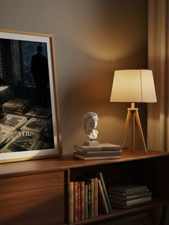 Veil watercolour print on bookshelf – Bob Woodward fan gift