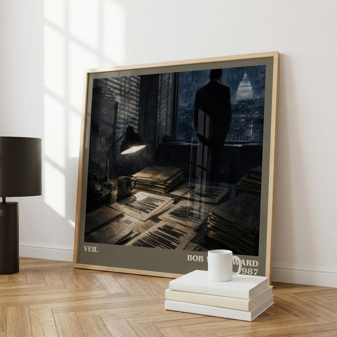 Veil literary print framed by window – literary home decor