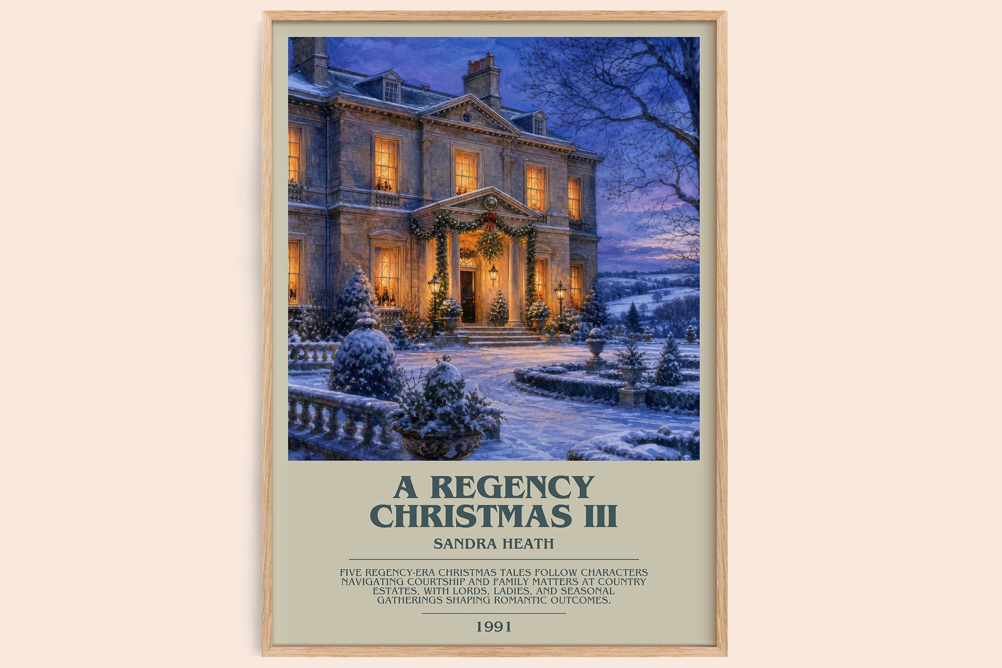 A Regency Christmas III Bookish Wall Art by Sandra Heath